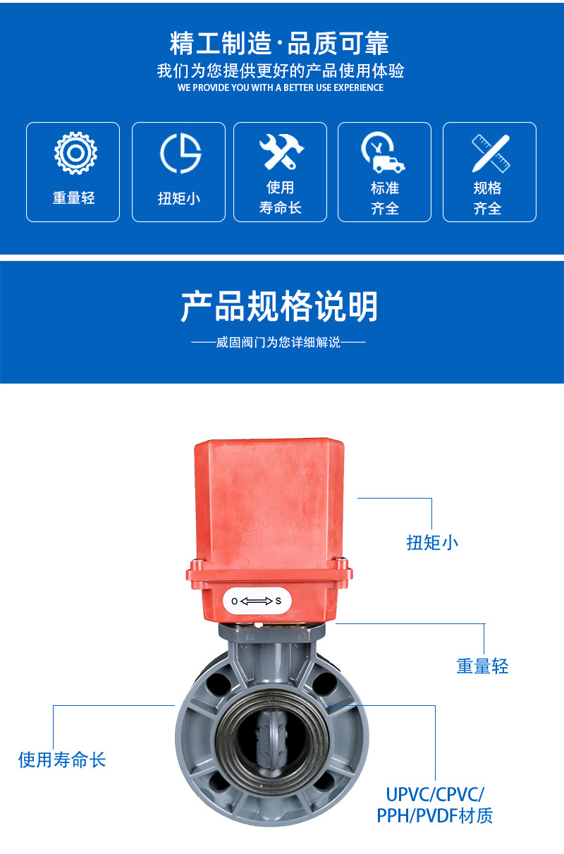 塑料電動(dòng)蝶閥